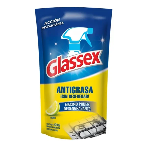 Antigrasa Glassex Doypack 420Ml
