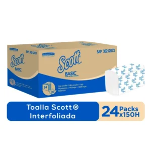Toalla Interfoliada Scott Airflex 24 paq 150 hjs
