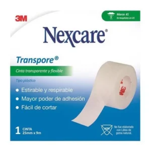 Tela  adhesiva transpore 3M 1,25mm 9,1 mt (SKU 10010865)