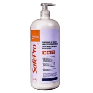Jabón abrasivo desengrasante manos SafeP 1 Kg con dosificador (SKU 10010910)