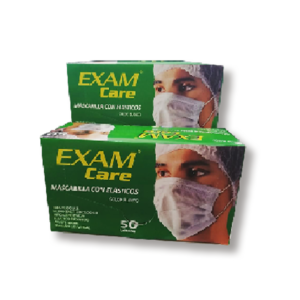 Mascarilla 3 Pliegues Y Elastico 50Un (SKU 10010367)