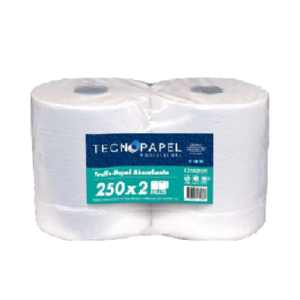 Toalla rollo jumbo HS TecnoP 2 rollos x 250 mt (SKU 10010908)
