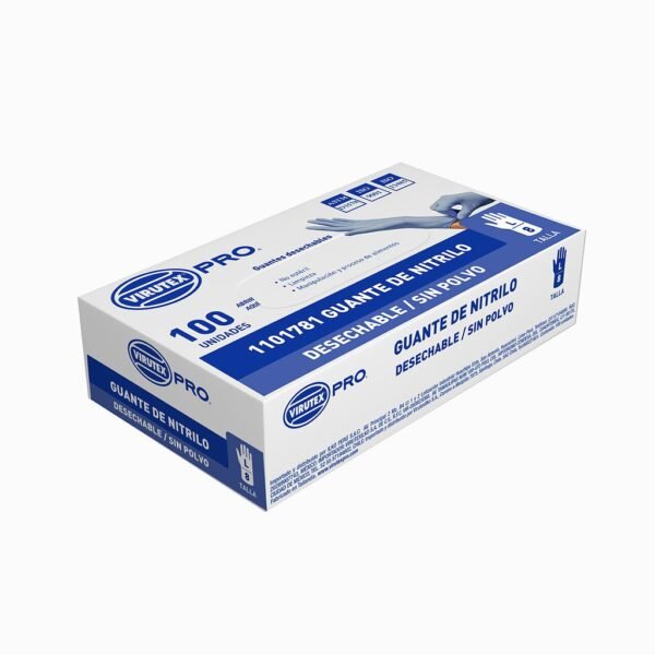 Guante Nitrilo Virutex Talla L S>P Azul