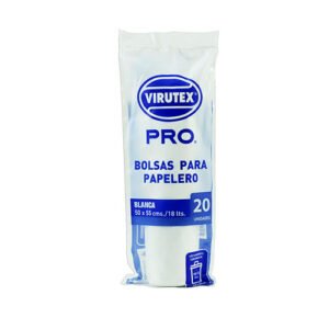 Bolsa Basura 50X55 Transparente Virutex Pro 20Uni