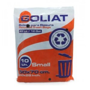 Bolsa Basura Negra 50X70Cm 10Un Goliat