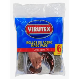 Mago Pads Rollos De Acero Virutex 6Un