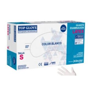 Guante Latex Talla S Top Glove C P Bco