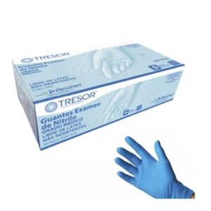 Guante Nitrilo Talla L Azul S Polvo Tresor  Rt
