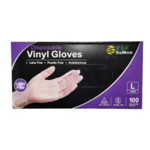 Guante Vinilo L Transp. S Polvo Si&Moos 100 Un (SKU 10010707)