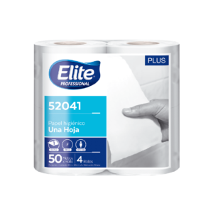 P. Higiénico Elite Plus 1 hj bolsa 12 paq - 4 rollos x 50 mt (SKU 10010901)