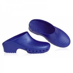 Zueco Calzuro S 34-35 azul metal, con perforaciones, sin Soporte (SKU 10080001)