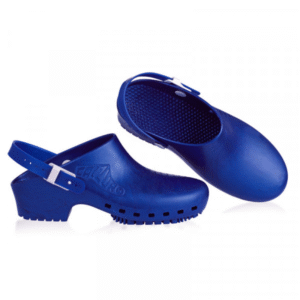 Zueco Calzuro S, 38-39 azul Metalico, sin perforaciones, con soporte (SKU 10080053)