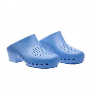 Zueco Calzuro C 34-35 azulino, con perforaciones, sin soporte (SKU 10080009)