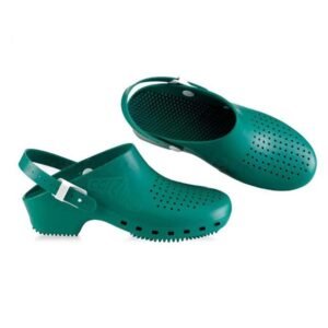 Zueco Calzuro C 37-38 verde, con perforaciones,con soporte (SKU 10080026)