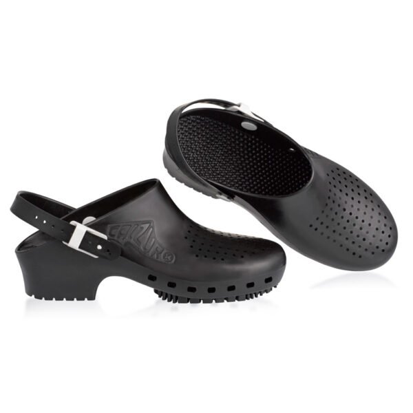 Zueco Calzuro S, 39-40 negro, sin perforaciones, con soporte (SKU 10080037)