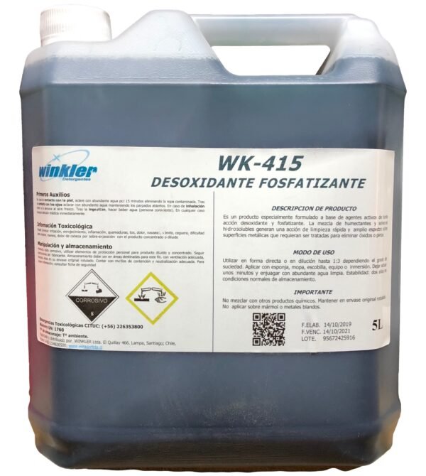 Desoxidante Fosfatizante WK-415, 5 lt