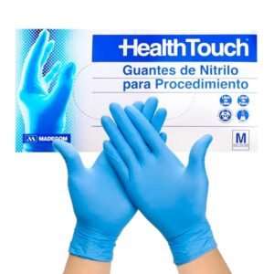 Guante Proced. Nitrilo Azul Health Touch no estéril 100 un  M